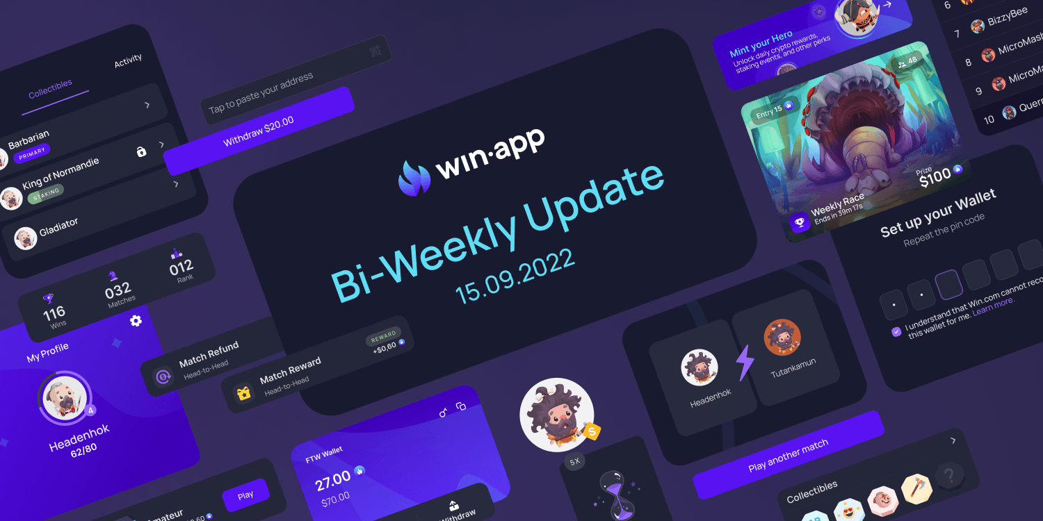 Bi-Weekly Update 15.09.2022